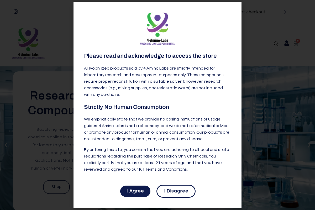 4aminolabs.com homepage screenshot