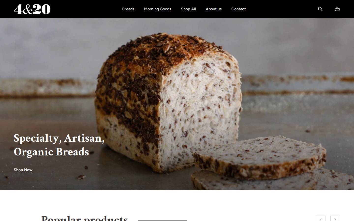 4and20.co.nz homepage screenshot