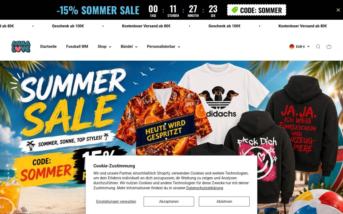 4anmalove homepage screenshot