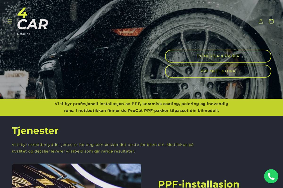 4car.no homepage screenshot