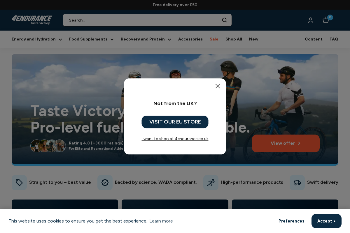 4Endurance UK homepage screenshot