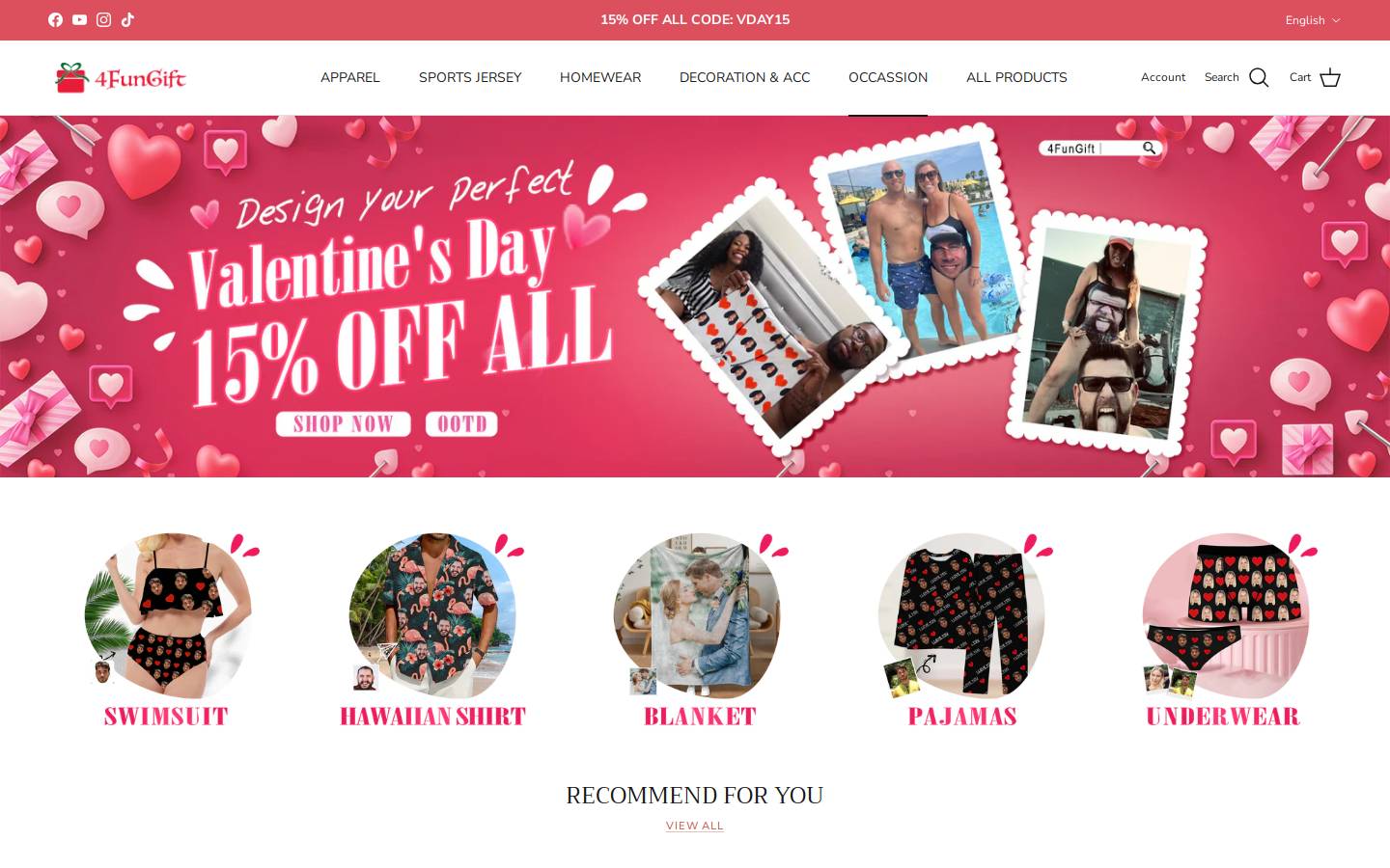 4fungift homepage screenshot