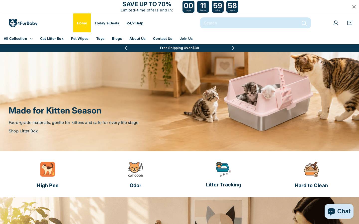 4FurBaby homepage screenshot