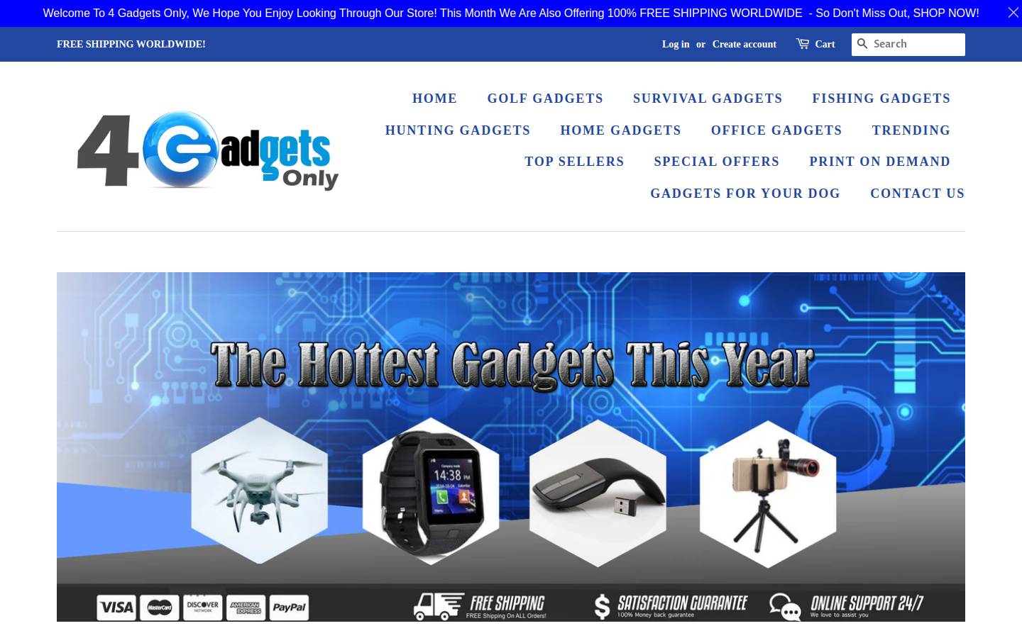 4gadgetsonly.com homepage screenshot
