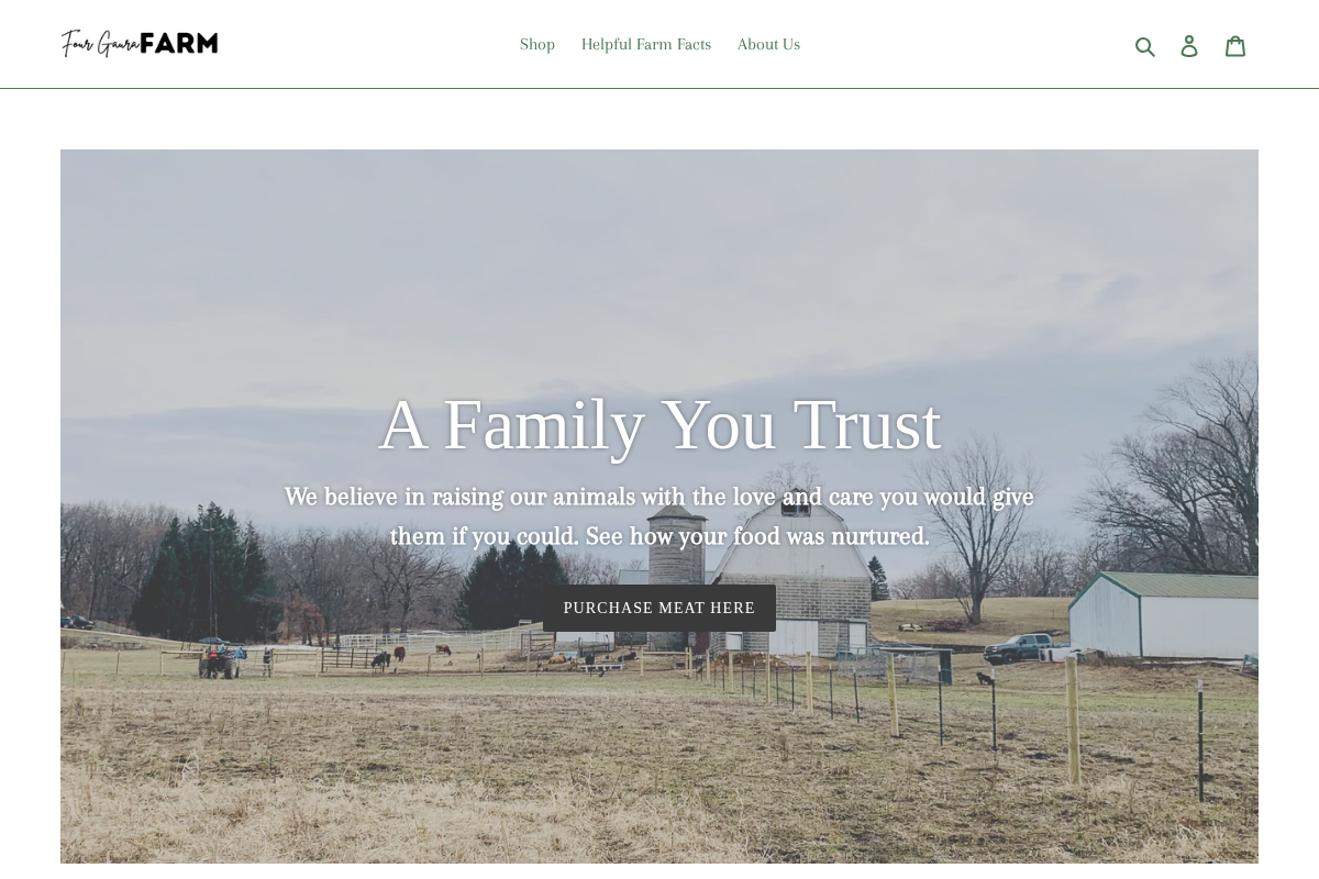 4gfarm.store homepage screenshot