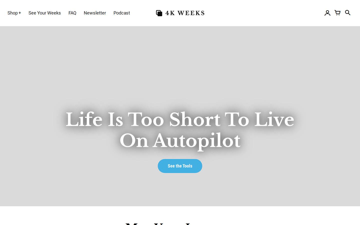 4kweeks.com homepage screenshot