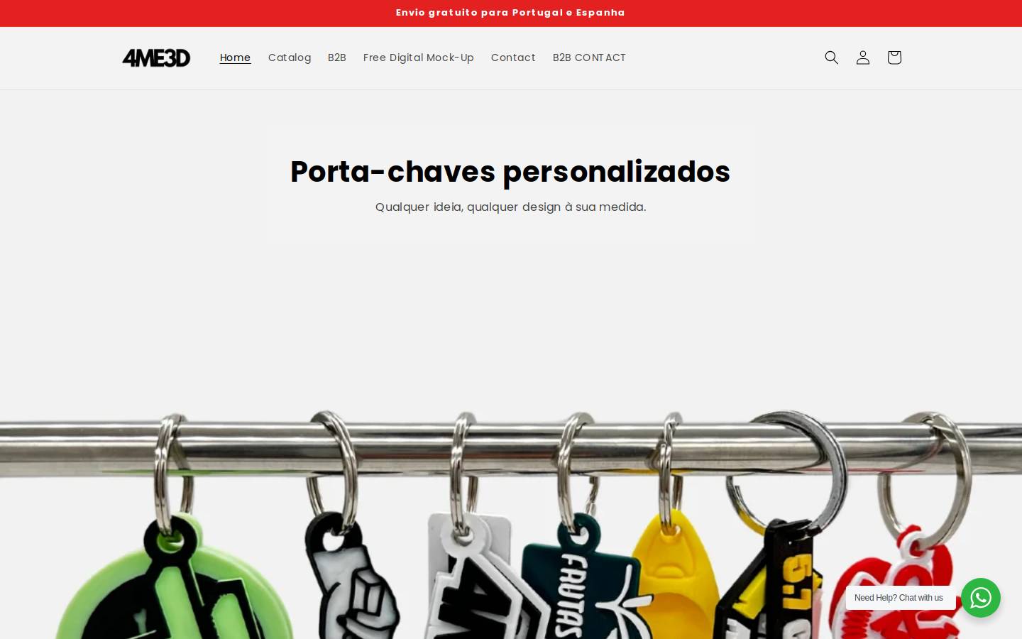 4me3d.com homepage screenshot