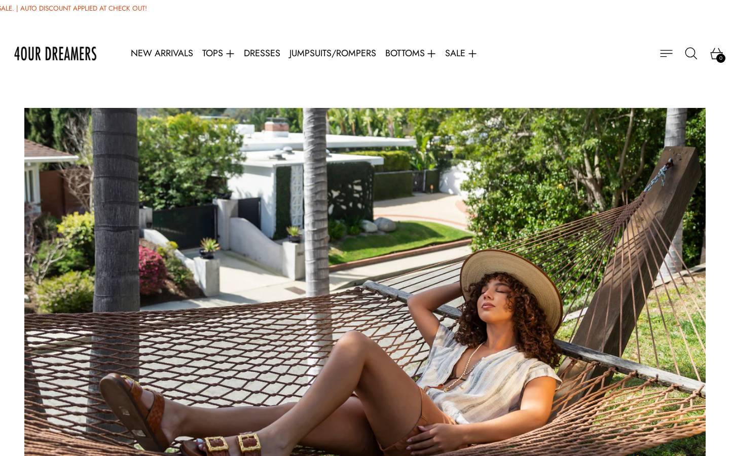 4ourdreamers.com homepage screenshot