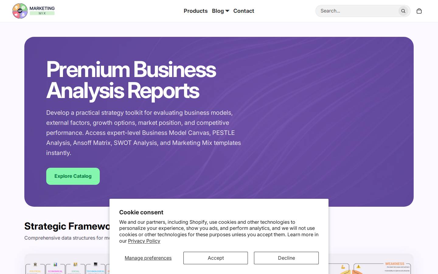 4pmarketingmix.com homepage screenshot