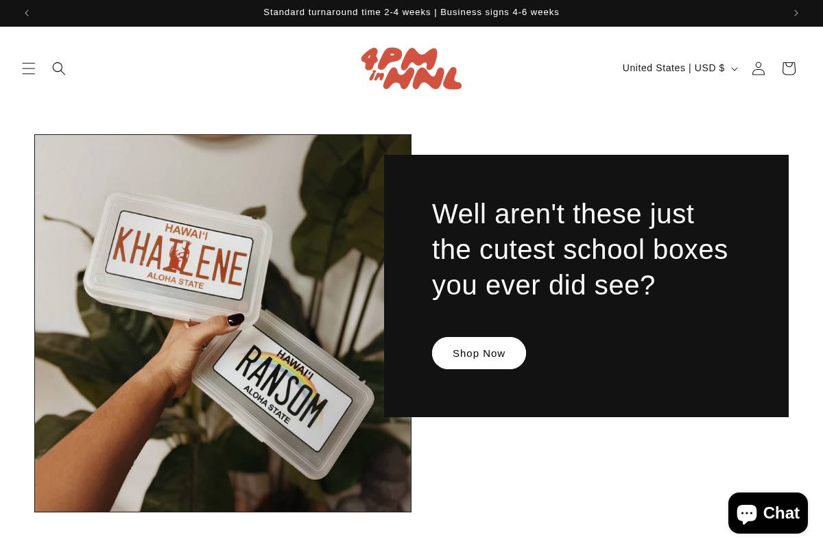 4pminhonolulu.com homepage screenshot