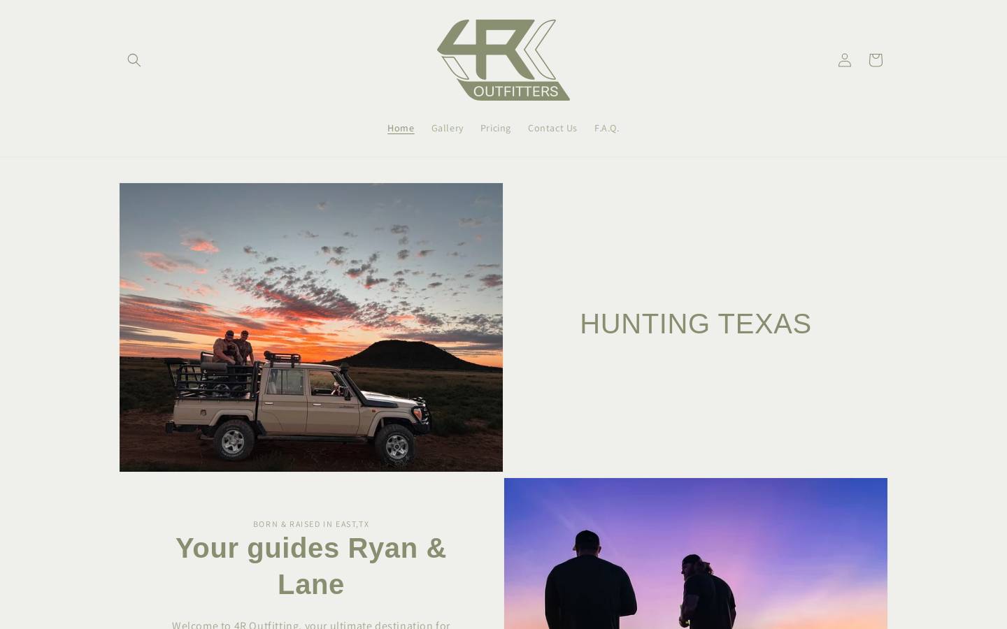 4routfitters.com homepage screenshot