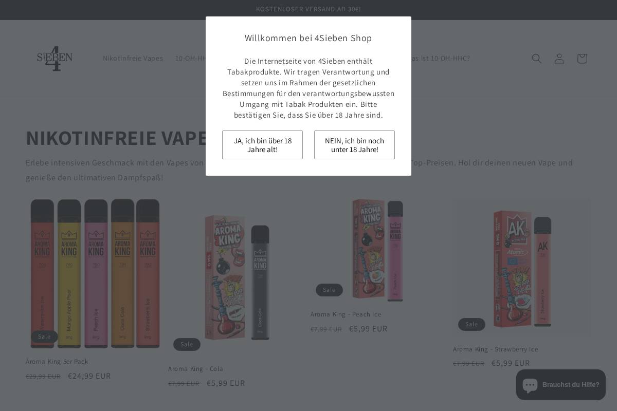 4sieben.de homepage screenshot