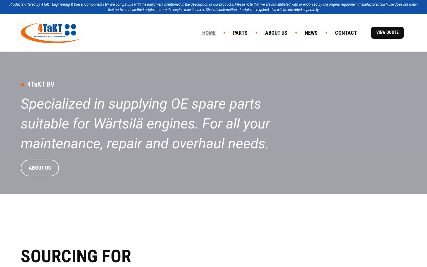 4taktbv.nl homepage screenshot