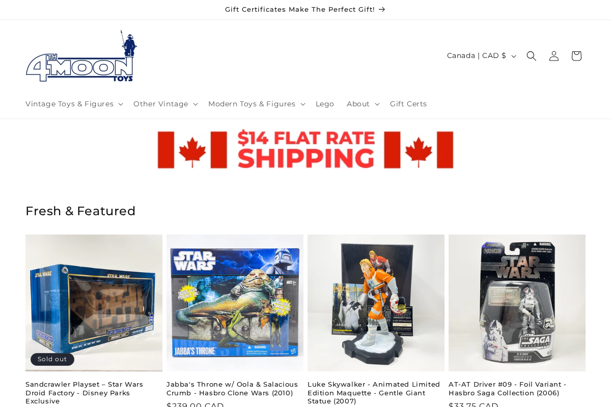 4th Moon Toys homepage screenshot