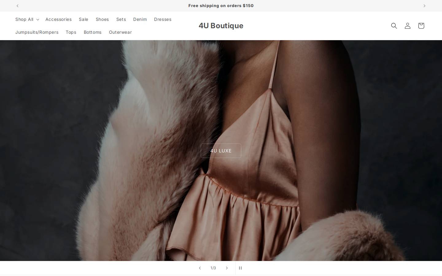 4uboutique.shop homepage screenshot