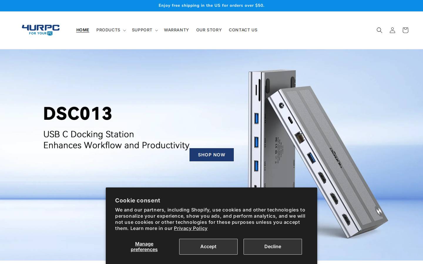 4urpc.com homepage screenshot