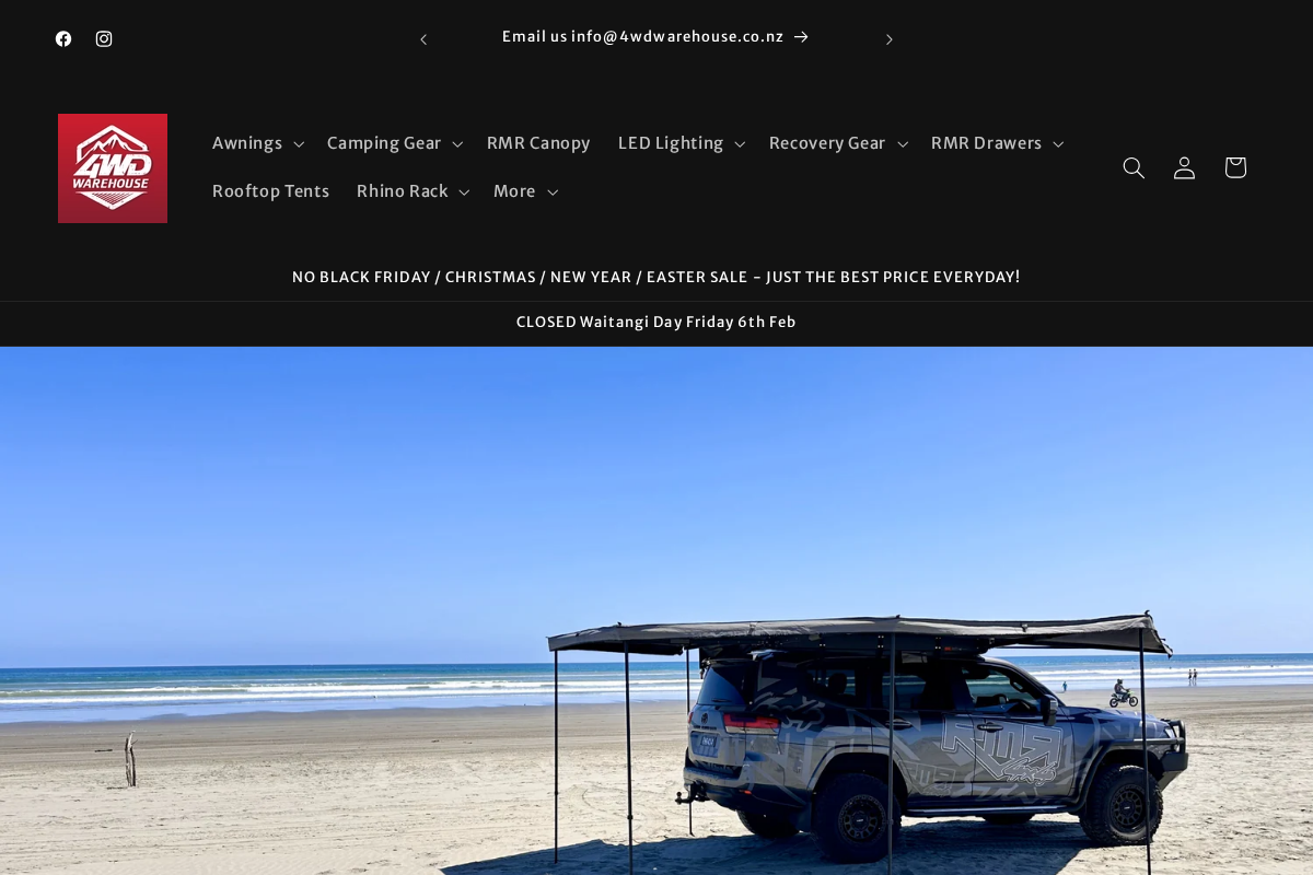 4WD Warehouse homepage screenshot