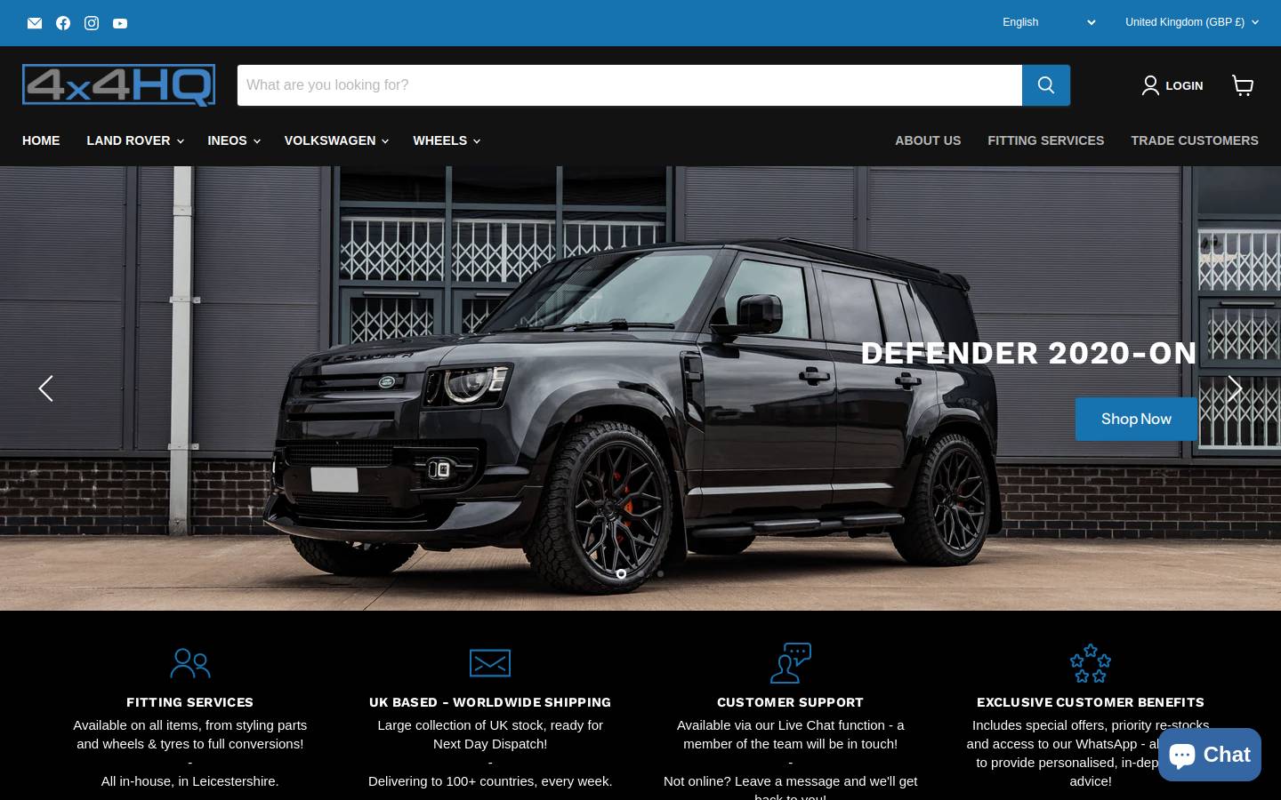 4x4HQ homepage screenshot