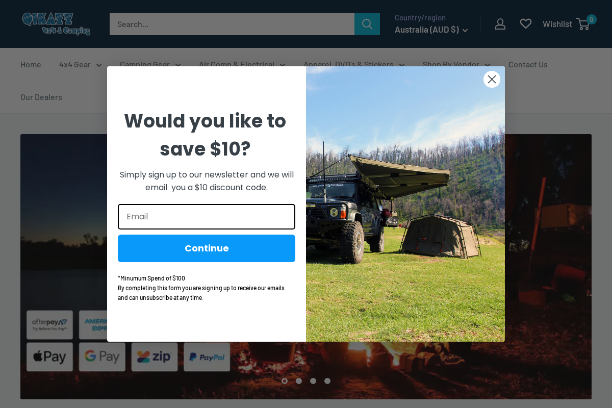 QIKAZZ 4x4 & Camping homepage screenshot