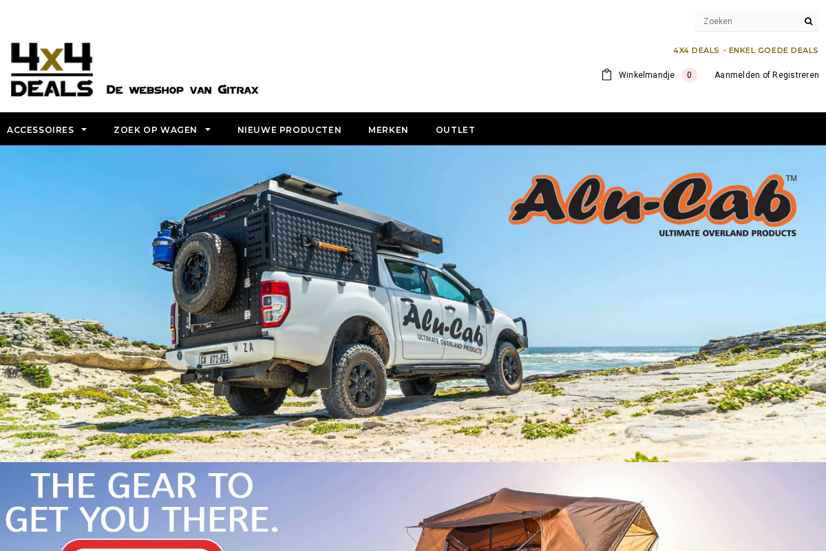 4x4deals.be homepage screenshot
