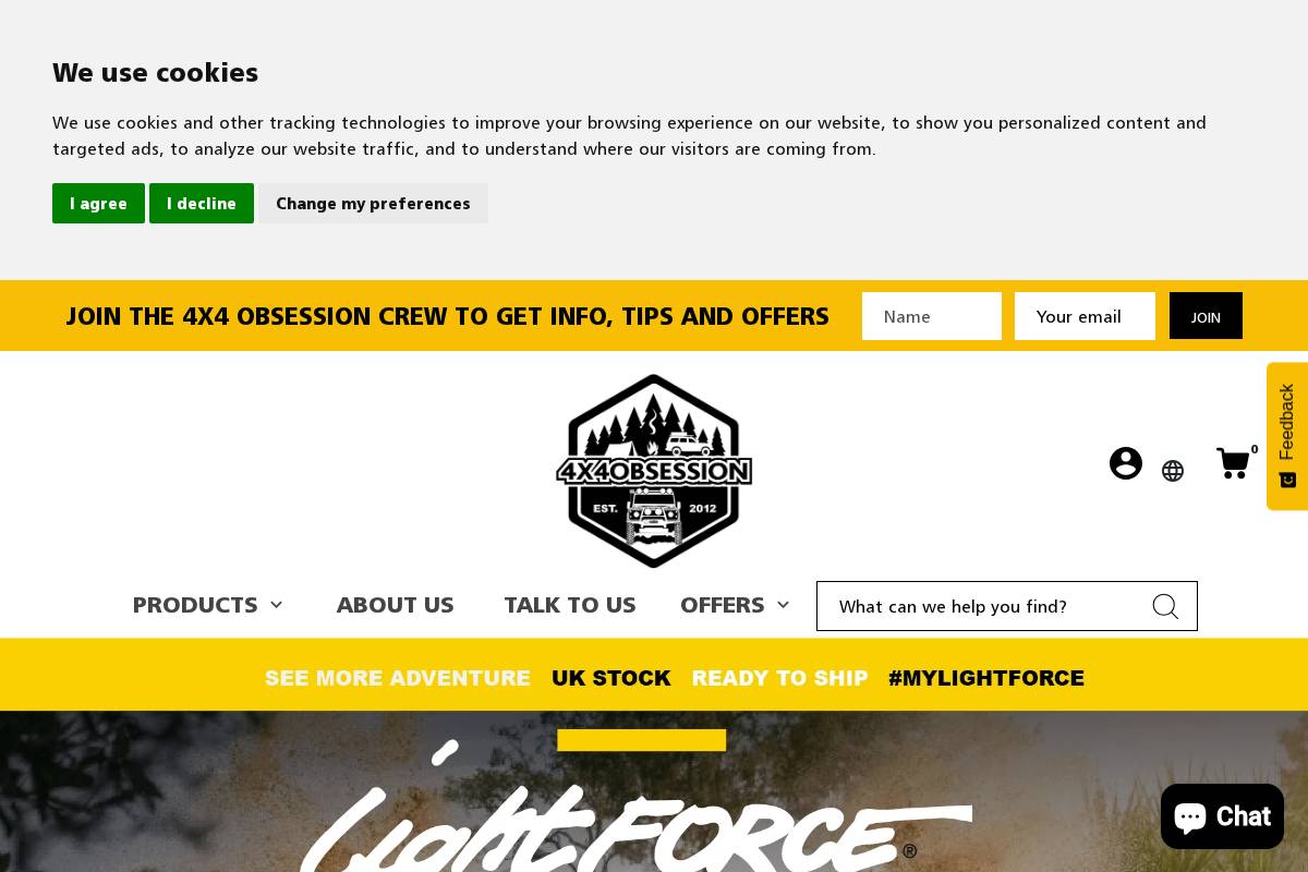 4x4obsession.co.uk homepage screenshot