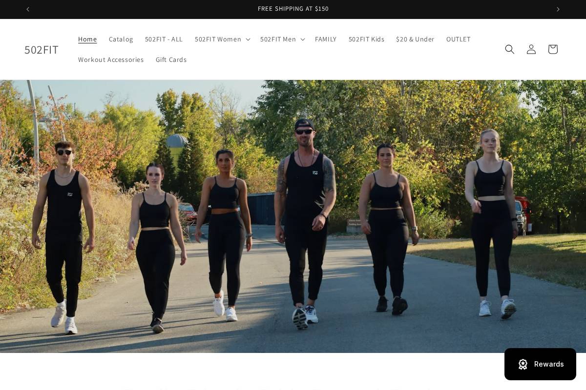 502fit.com homepage screenshot