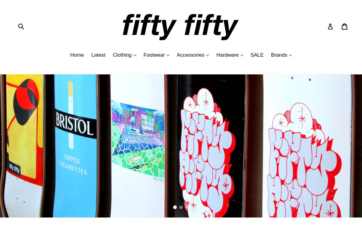 5050store.com homepage screenshot