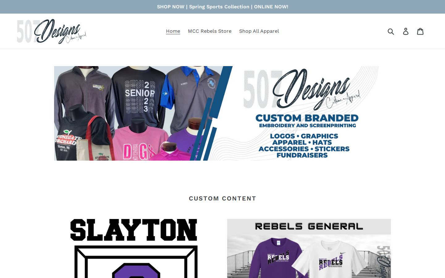 507designs.com homepage screenshot