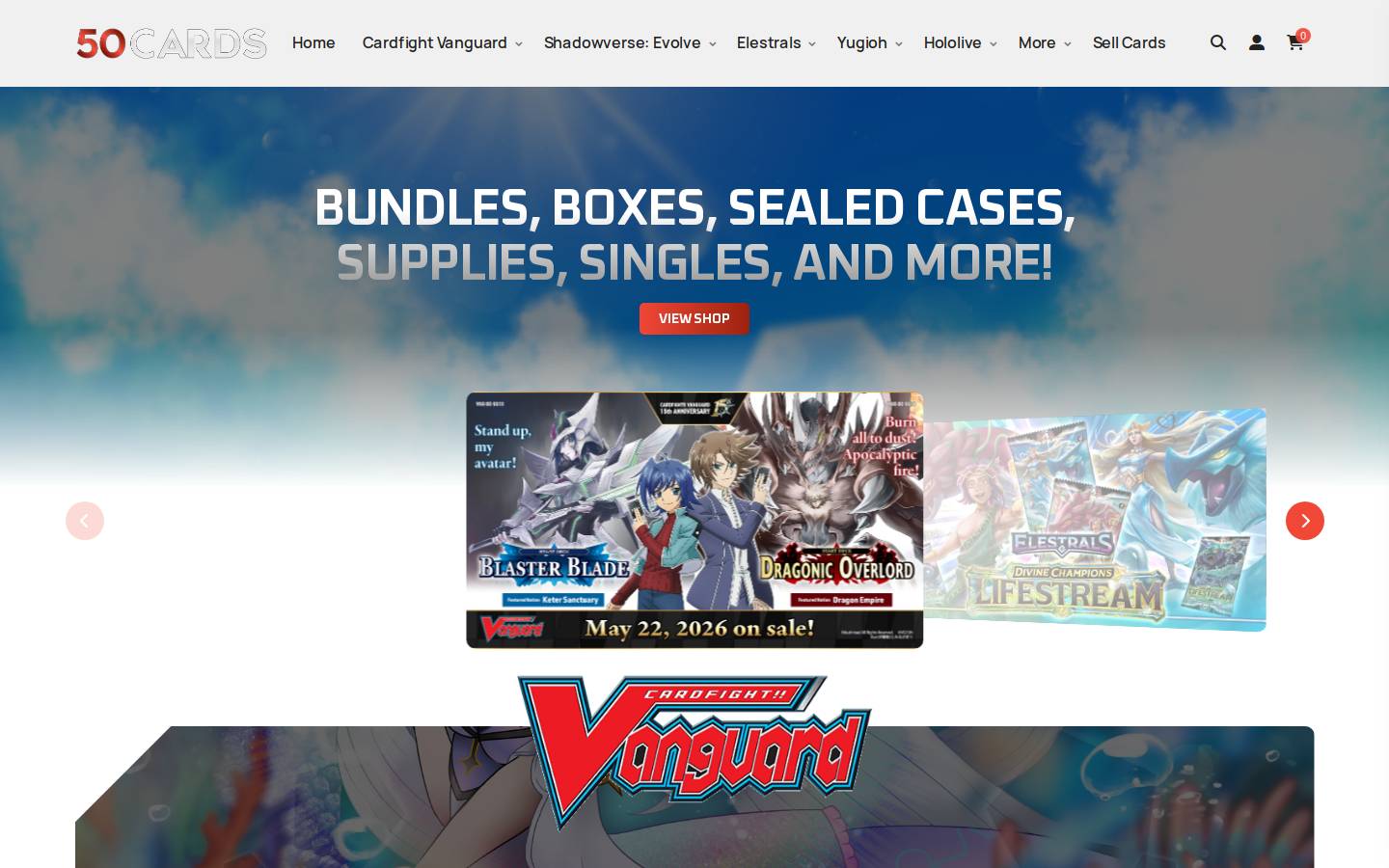 50cards.shop homepage screenshot