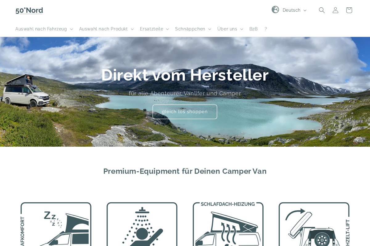 50gradnord.com homepage screenshot