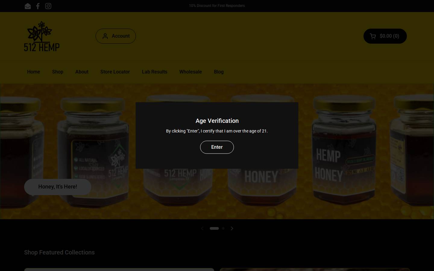 512-hemp.com homepage screenshot