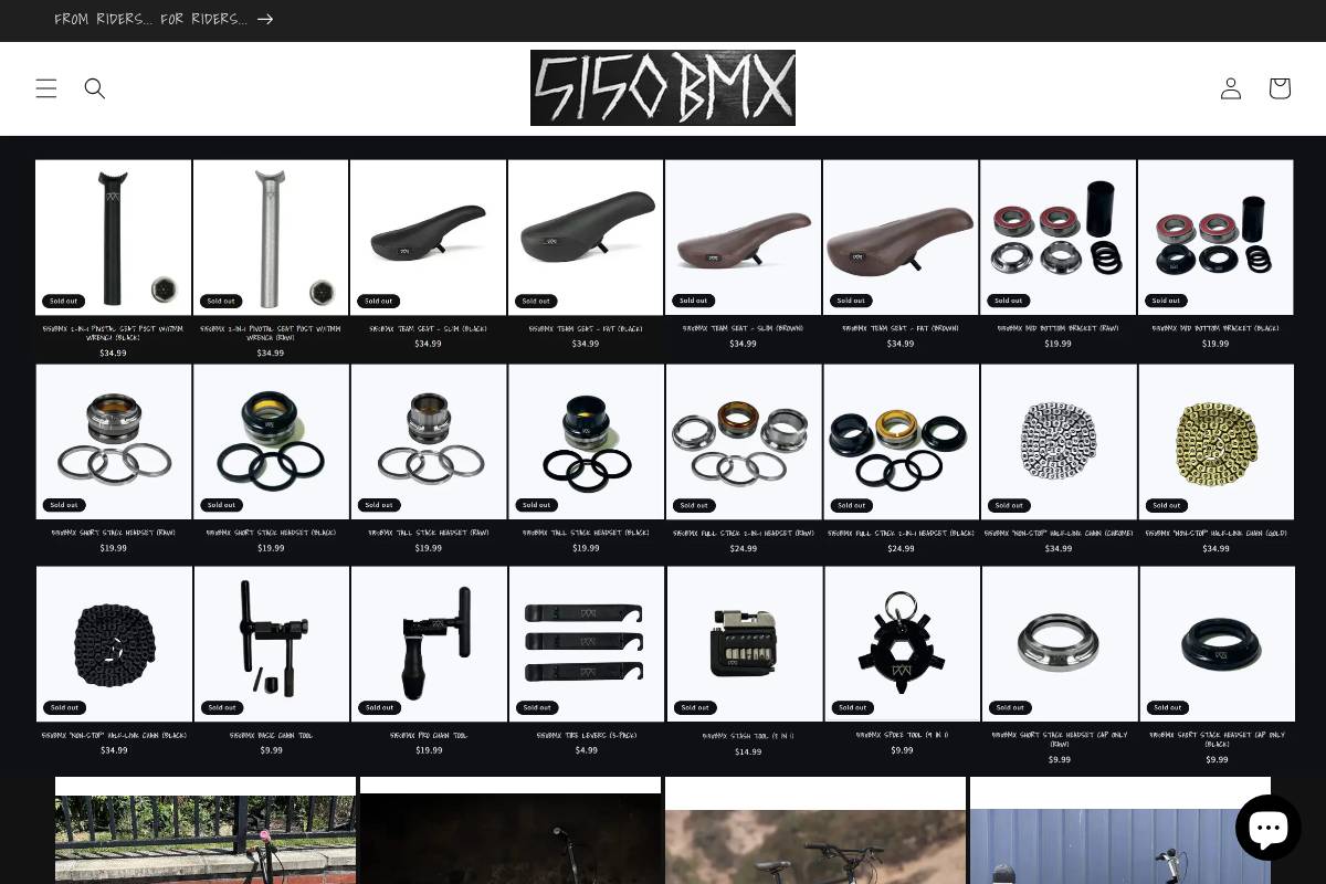 5150bikes.com homepage screenshot