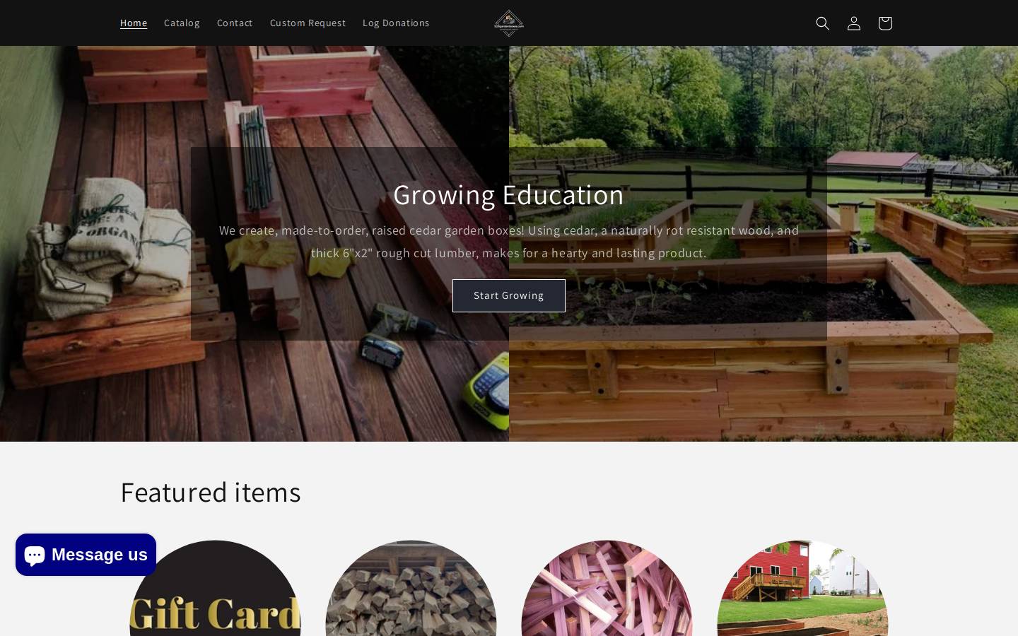 529gardenboxes.com homepage screenshot