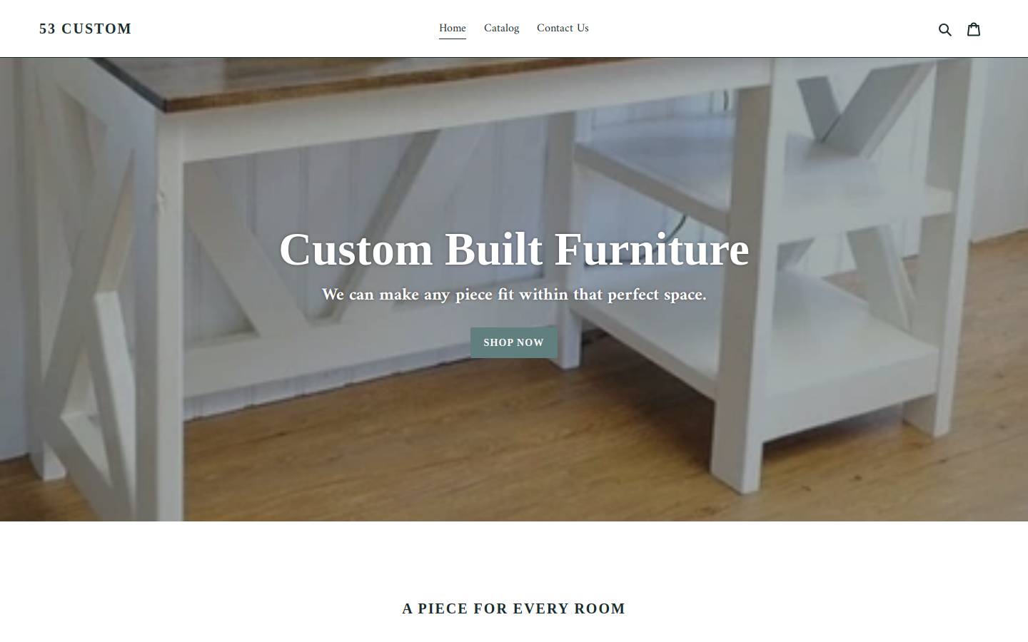 53custom.com homepage screenshot