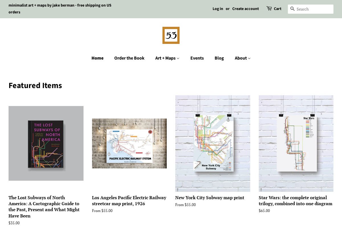 53 Studio homepage screenshot
