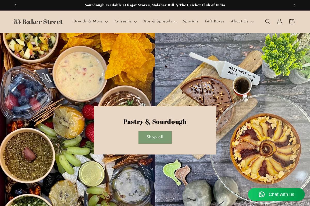 55bakerstreet.in homepage screenshot