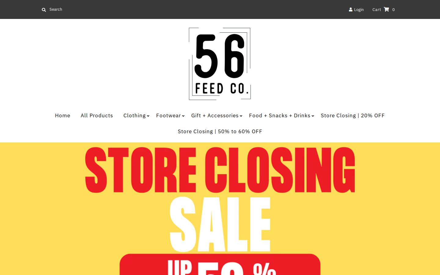 56feedco.com homepage screenshot