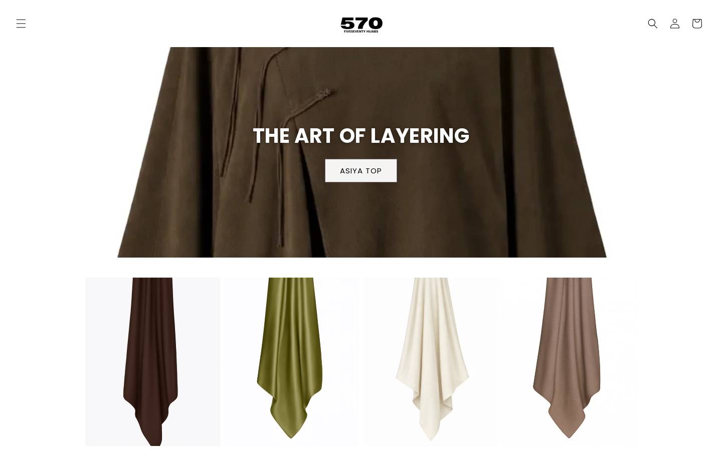 570hijabs.com homepage screenshot