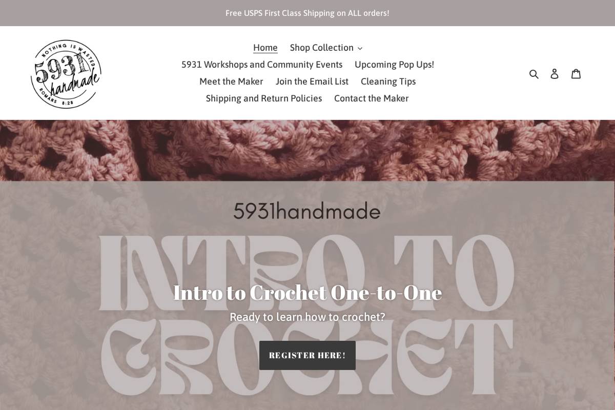 5931handmade homepage screenshot