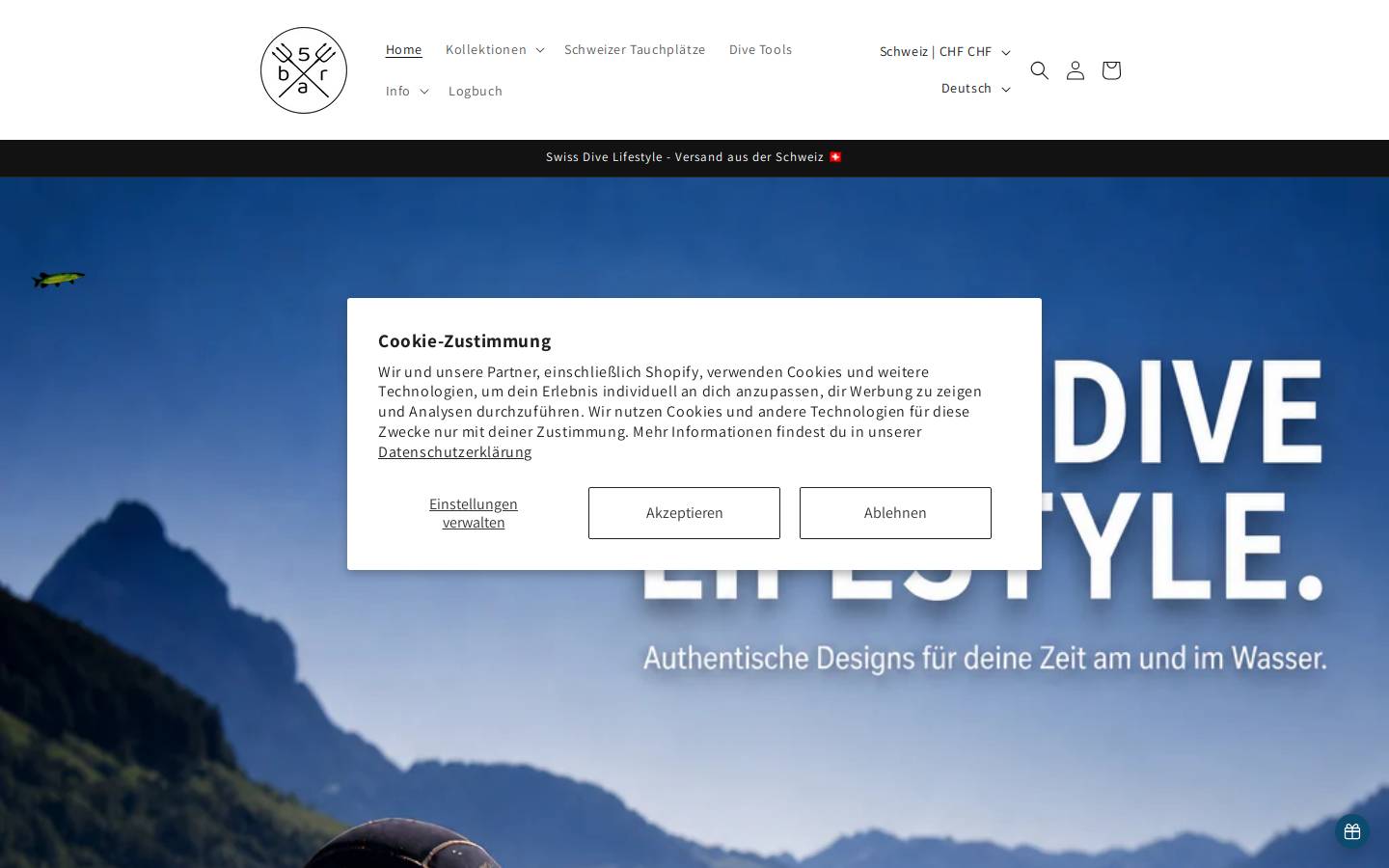 5bar.ch homepage screenshot