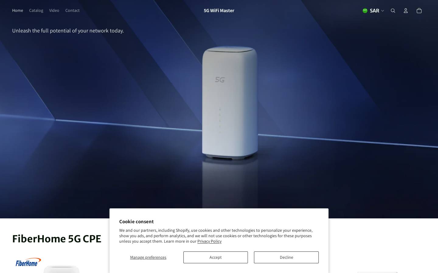 5gwifimaster.com homepage screenshot