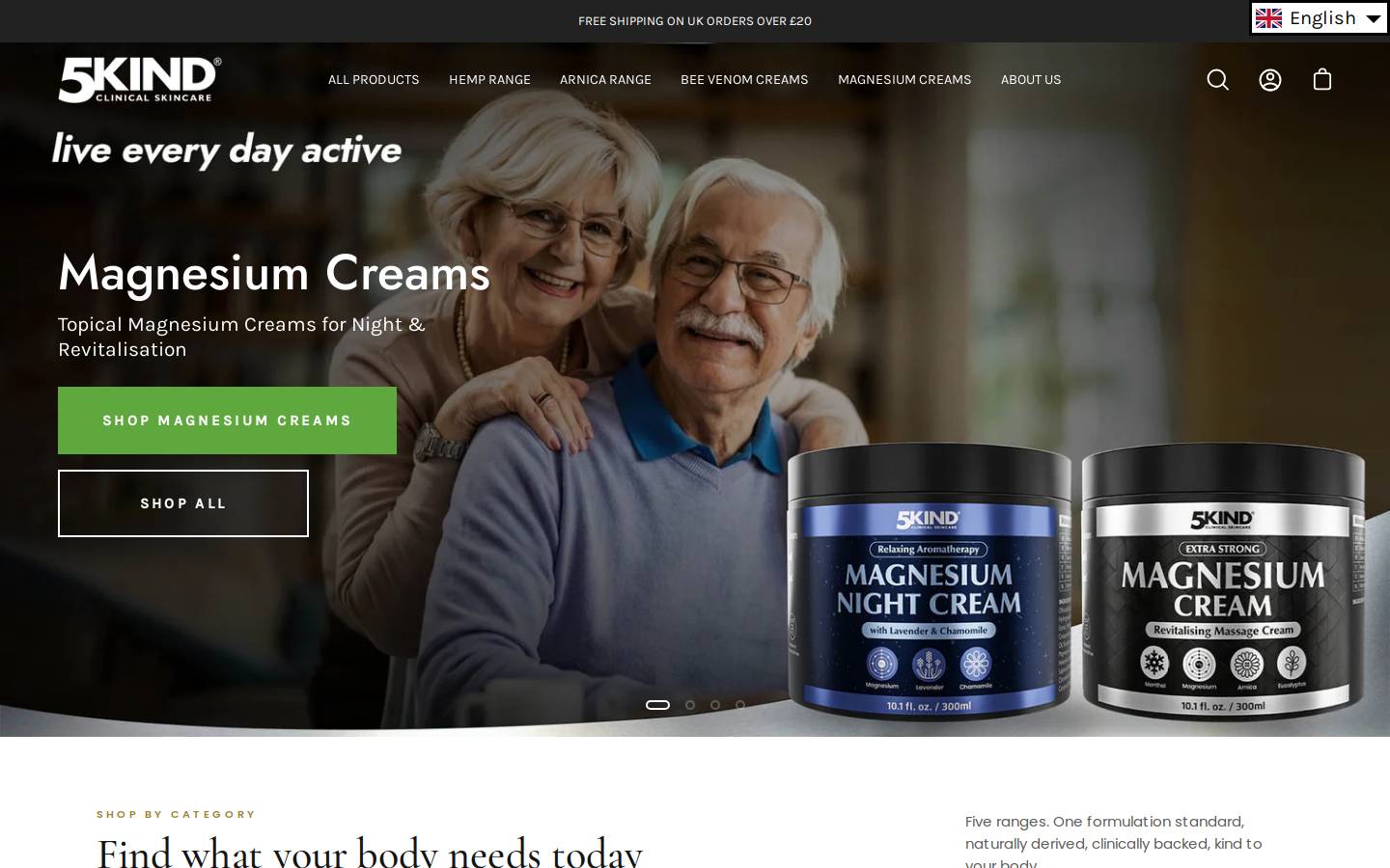 5kind homepage screenshot