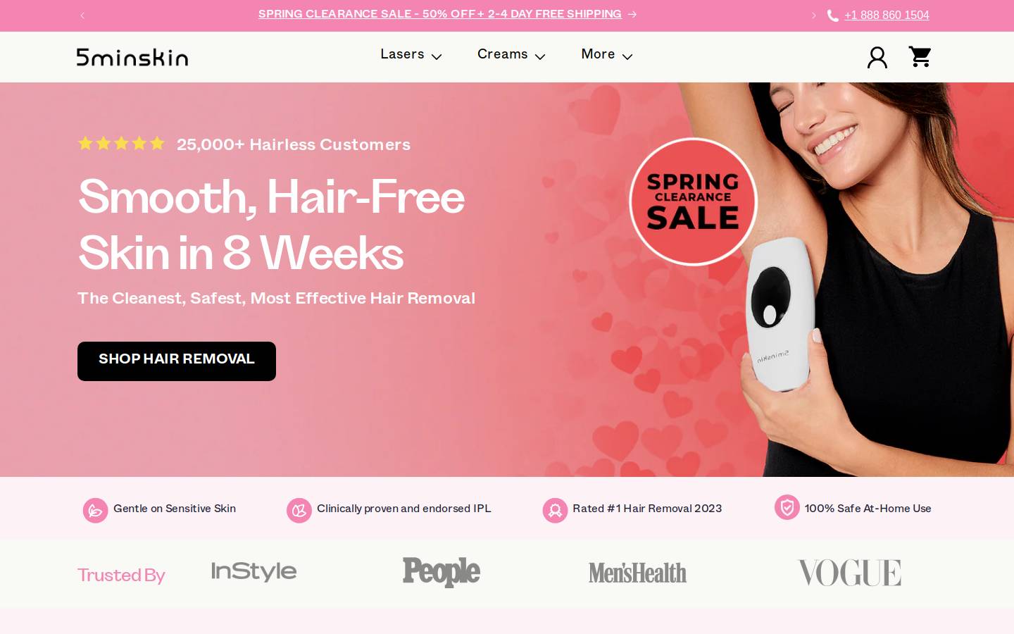 5minskinqa.com homepage screenshot