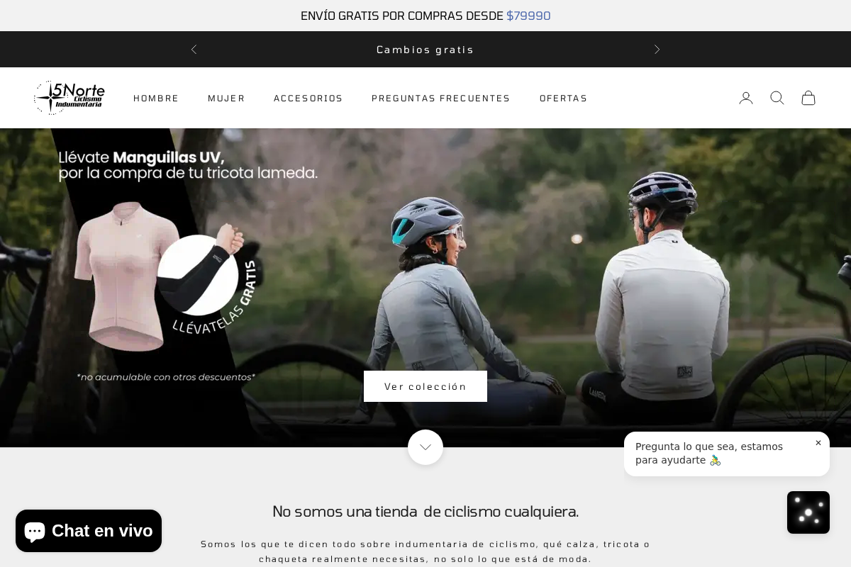 5norte.cl homepage screenshot