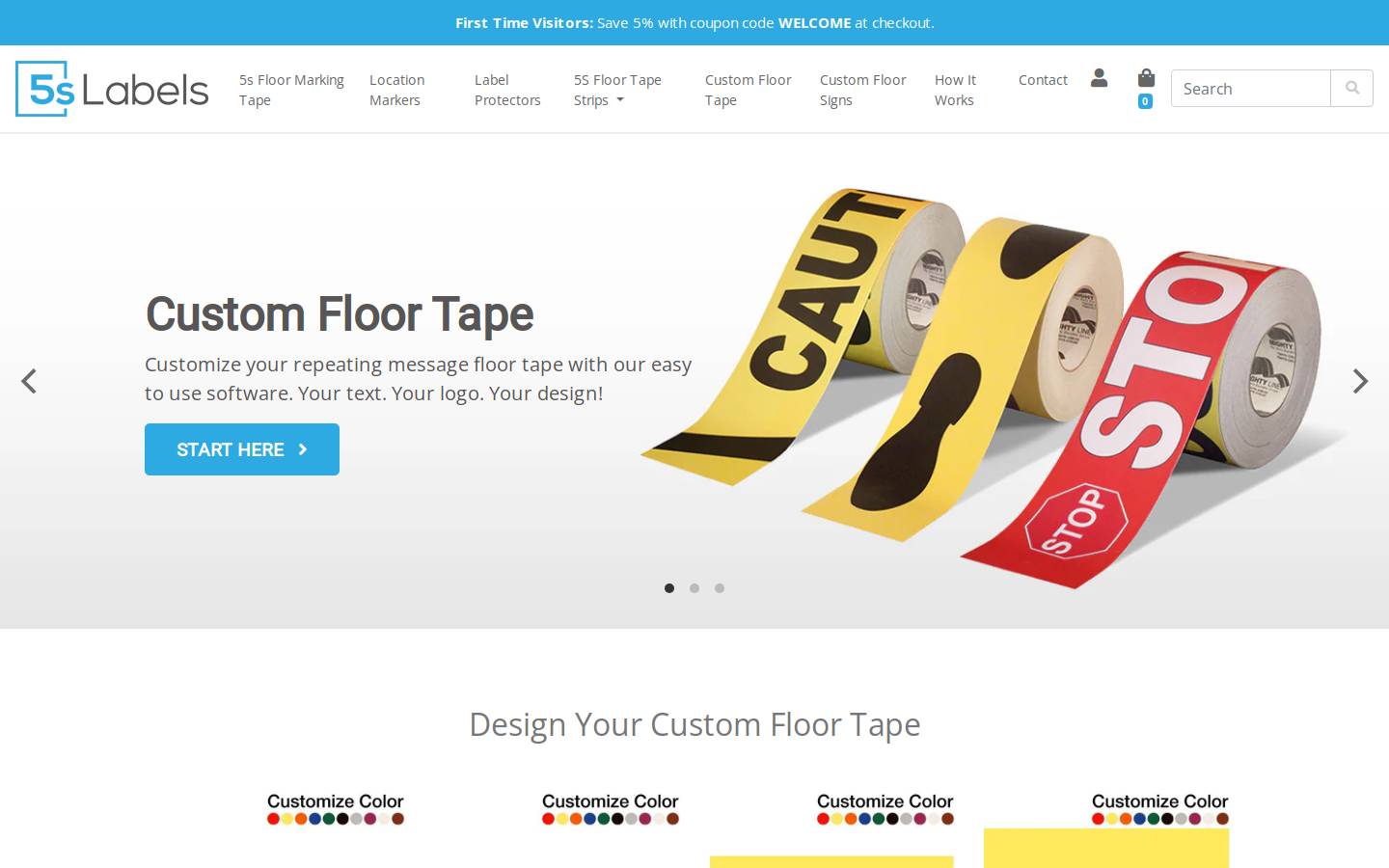5slabel.com homepage screenshot