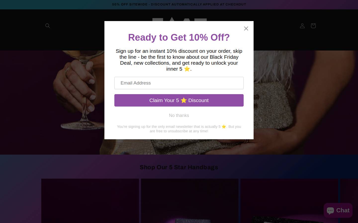 5staraf.com homepage screenshot