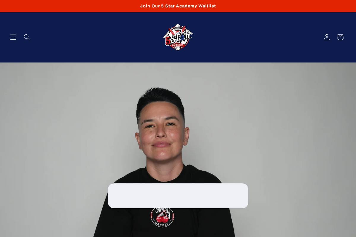 5starbarberco.com homepage screenshot