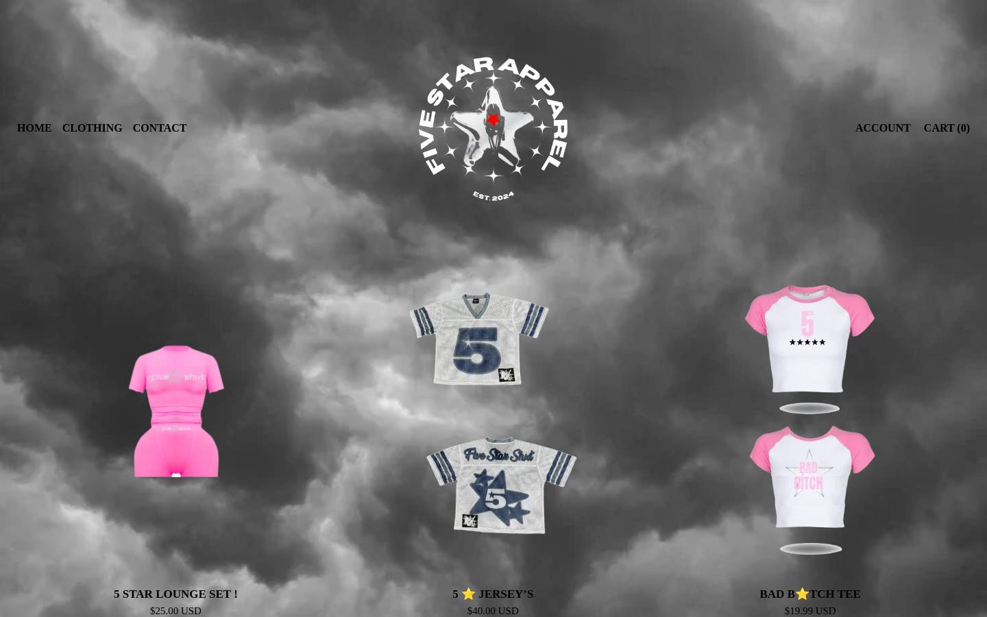 5starbrand.store homepage screenshot