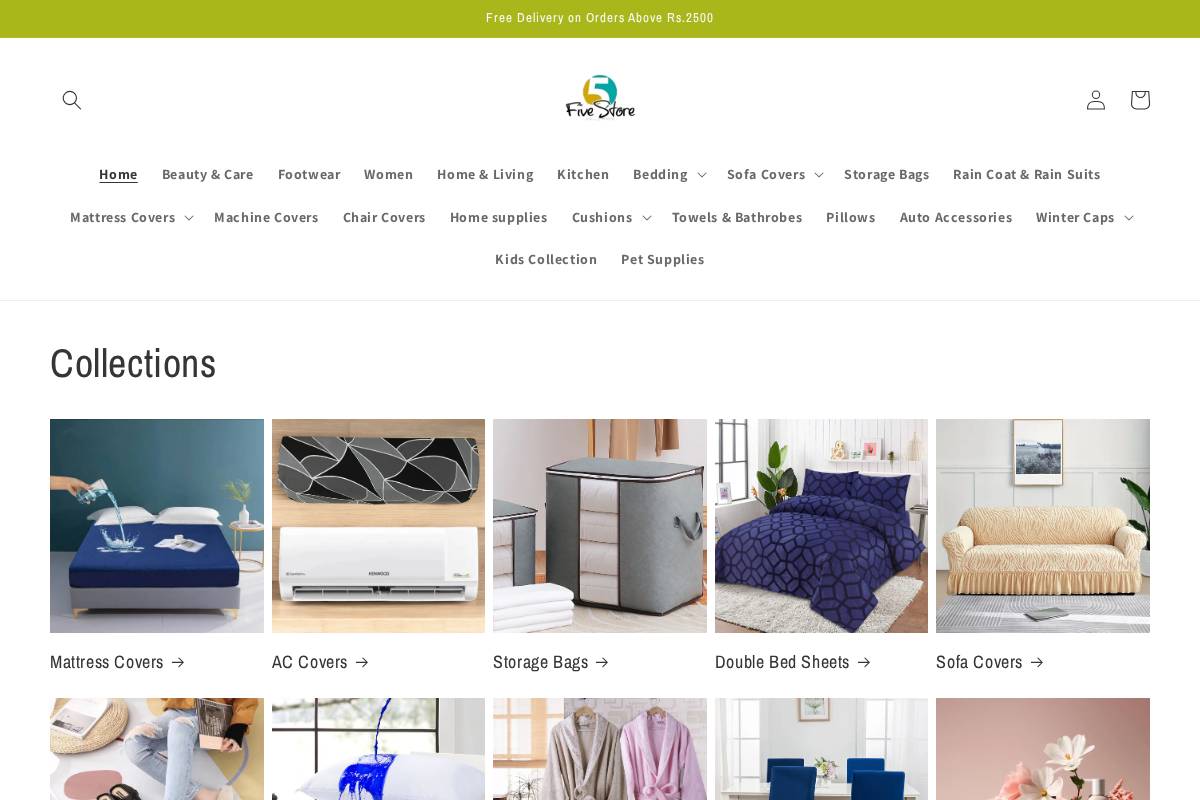 5store homepage screenshot