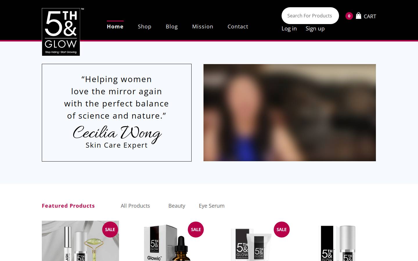 5thandglow.com homepage screenshot